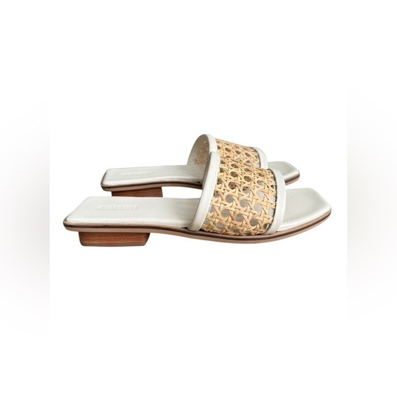 NWOT Bembien Cream Rattan Pia Slide Size US 7 - Picture 6 of 10